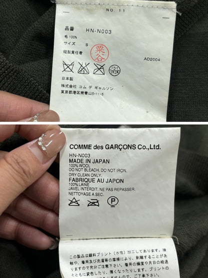 Comme Des Garcons Wool Check Jacket
