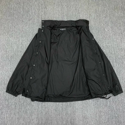 balenciaga black nylon windbreaker jacket small