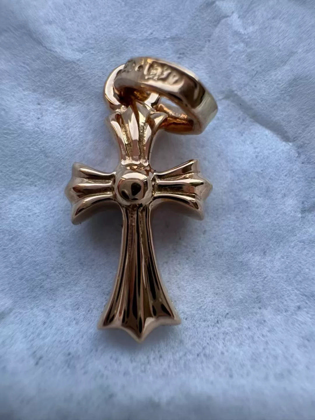 Chrome Hearts 22k Babyfat Cross Pendant