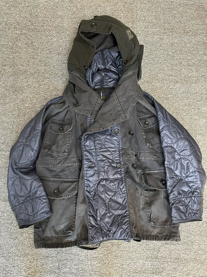 kapital ring coat with complex patches