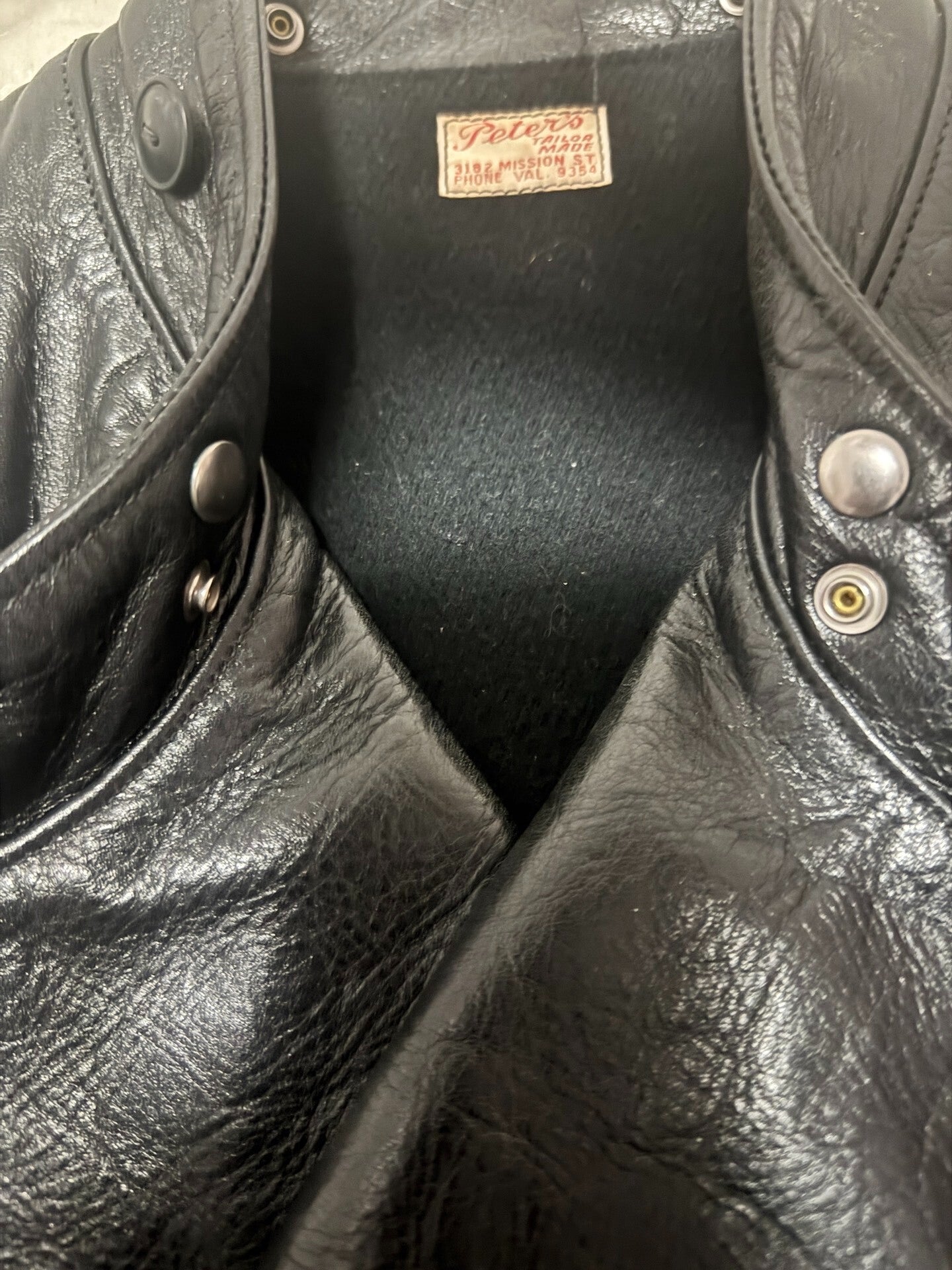 Vintage Freewheelers Black Leather Jacket