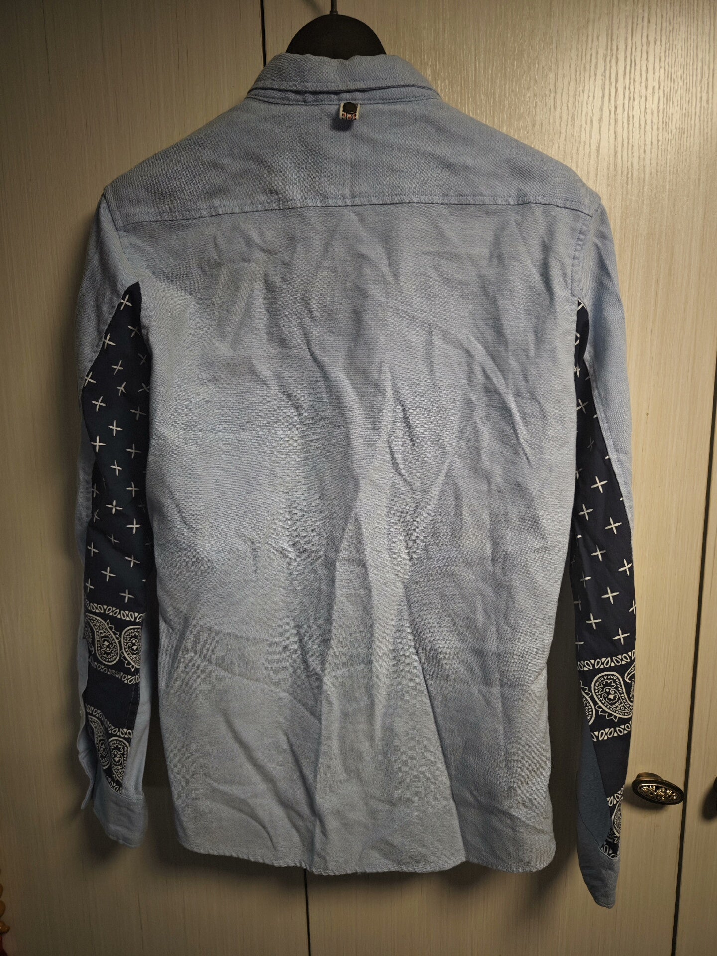 visvim Giza Egyptian Cotton Rare Patchwork Shirt XL