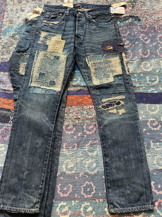 ralph lauren boro distressed denim jeans