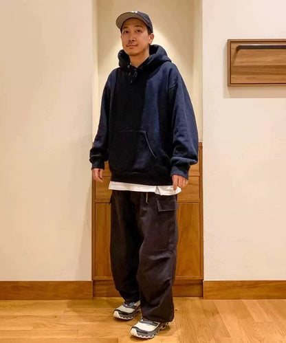 BEAMS Cotton Loose Fleece Hoodie