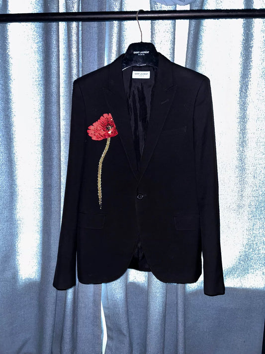 saint laurent slp2015SS one flower suit
