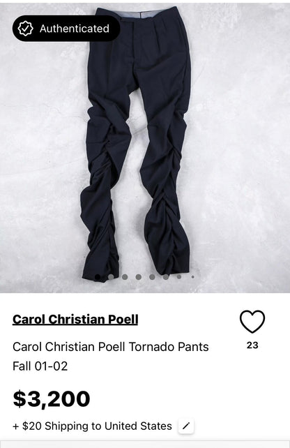 Carol Christian Poell CCP Tornado OG Trousers