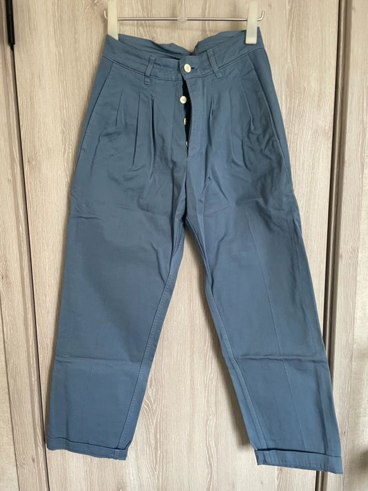 visvim HAKAMA Blue Cotton Pants