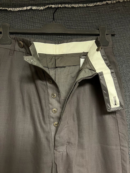 rick owens double-layer wool trousers for men