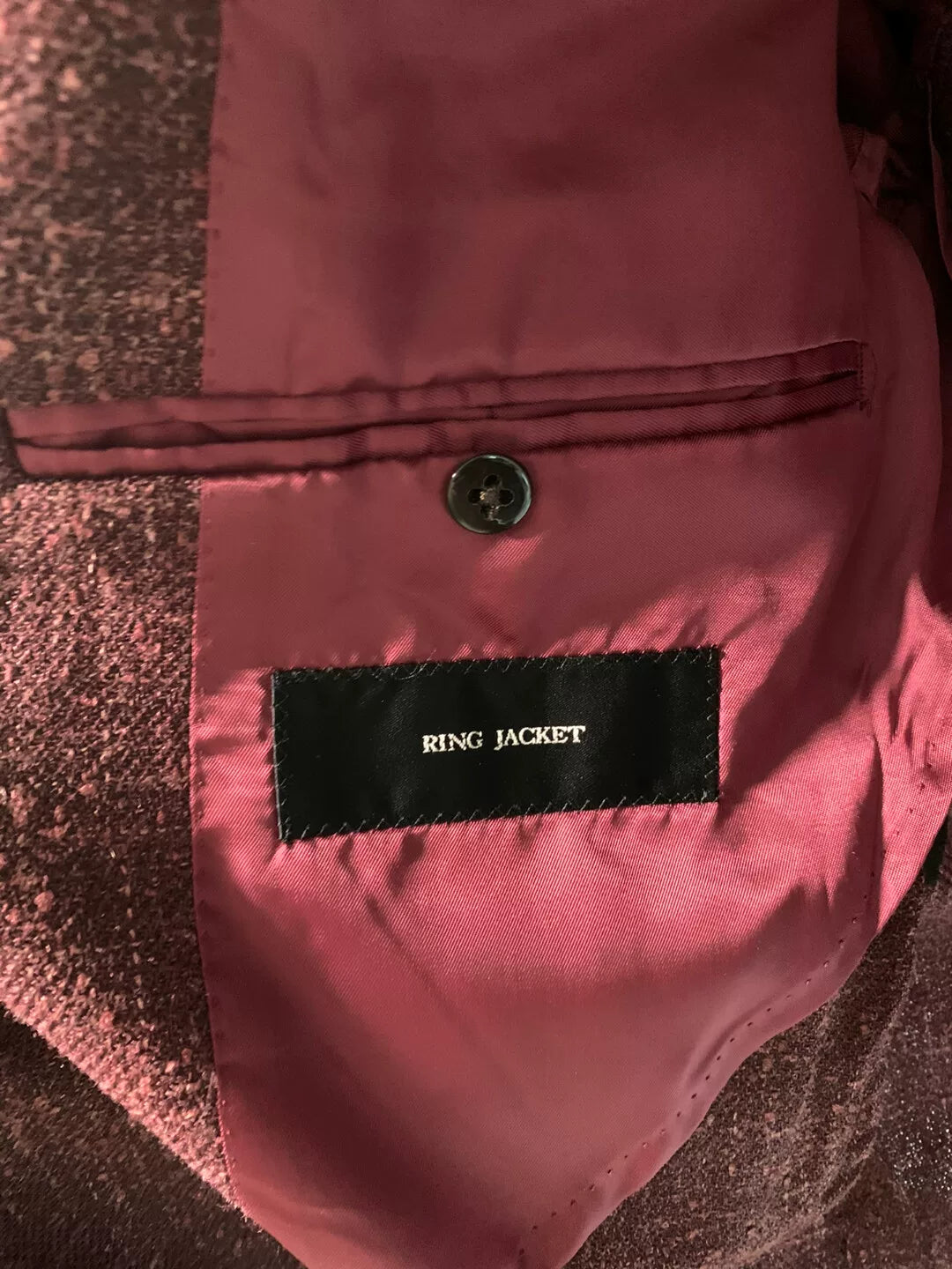 RING JACKET Burgundy Slim Fit Suit