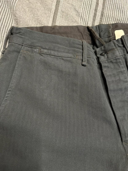 vintage black gray military officer pants