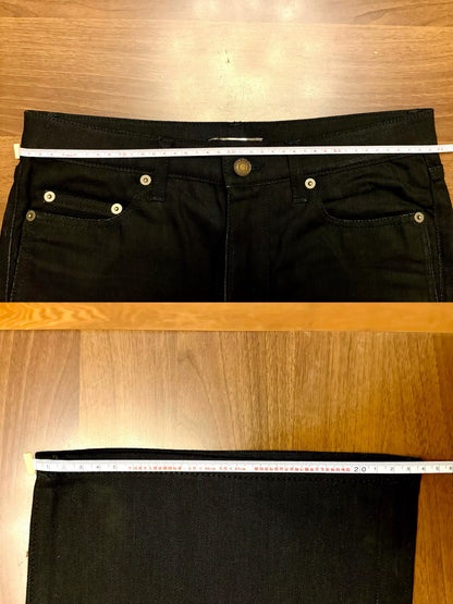 saint laurent high-waist wide-leg jeans