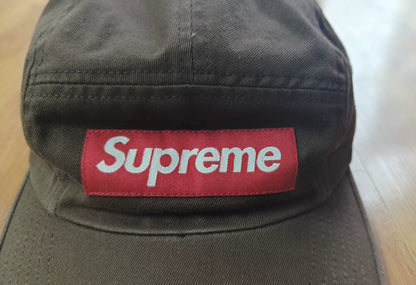 supreme washed chino twill camp cap