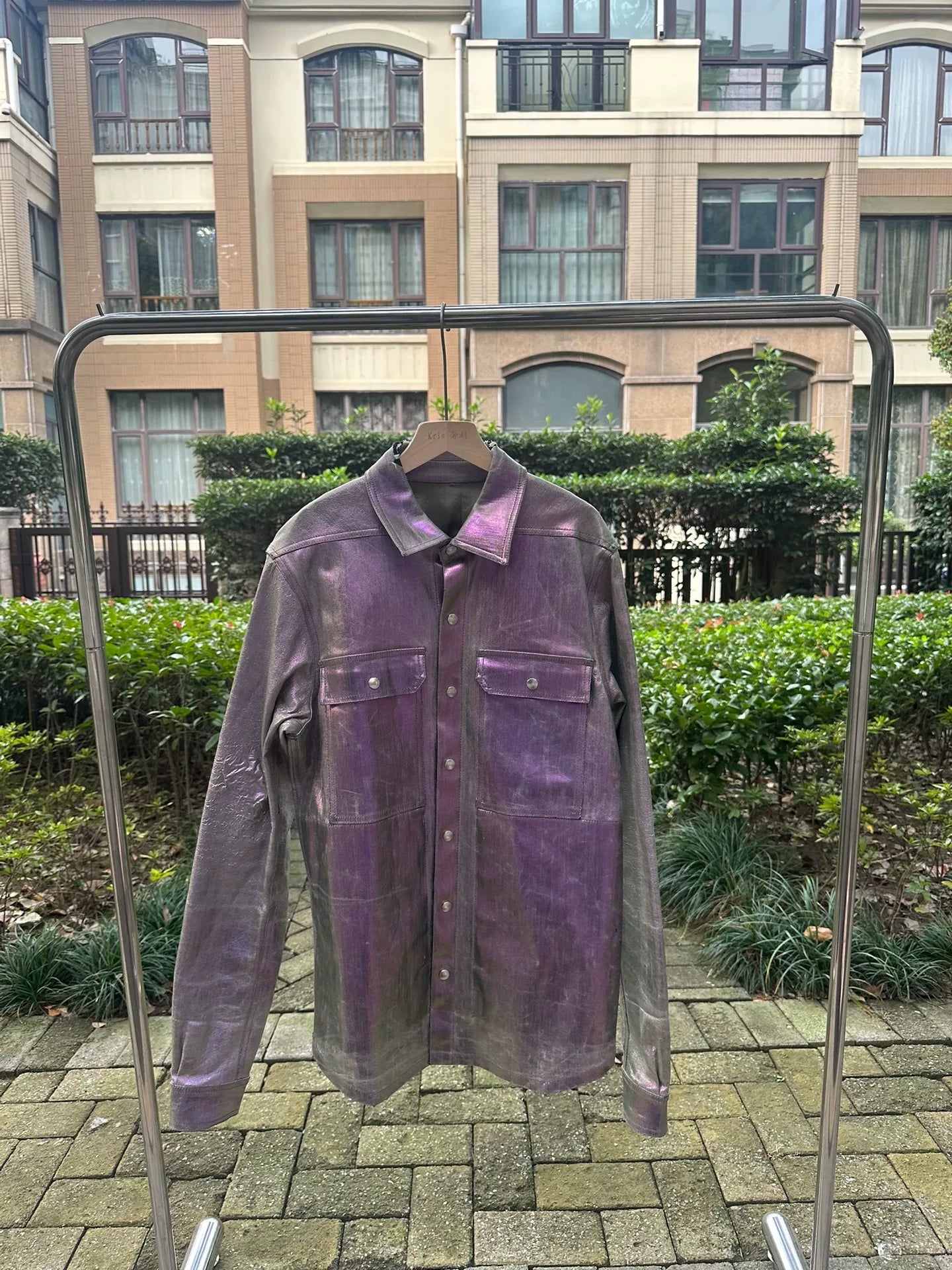 rick owens laser jacket in size 48