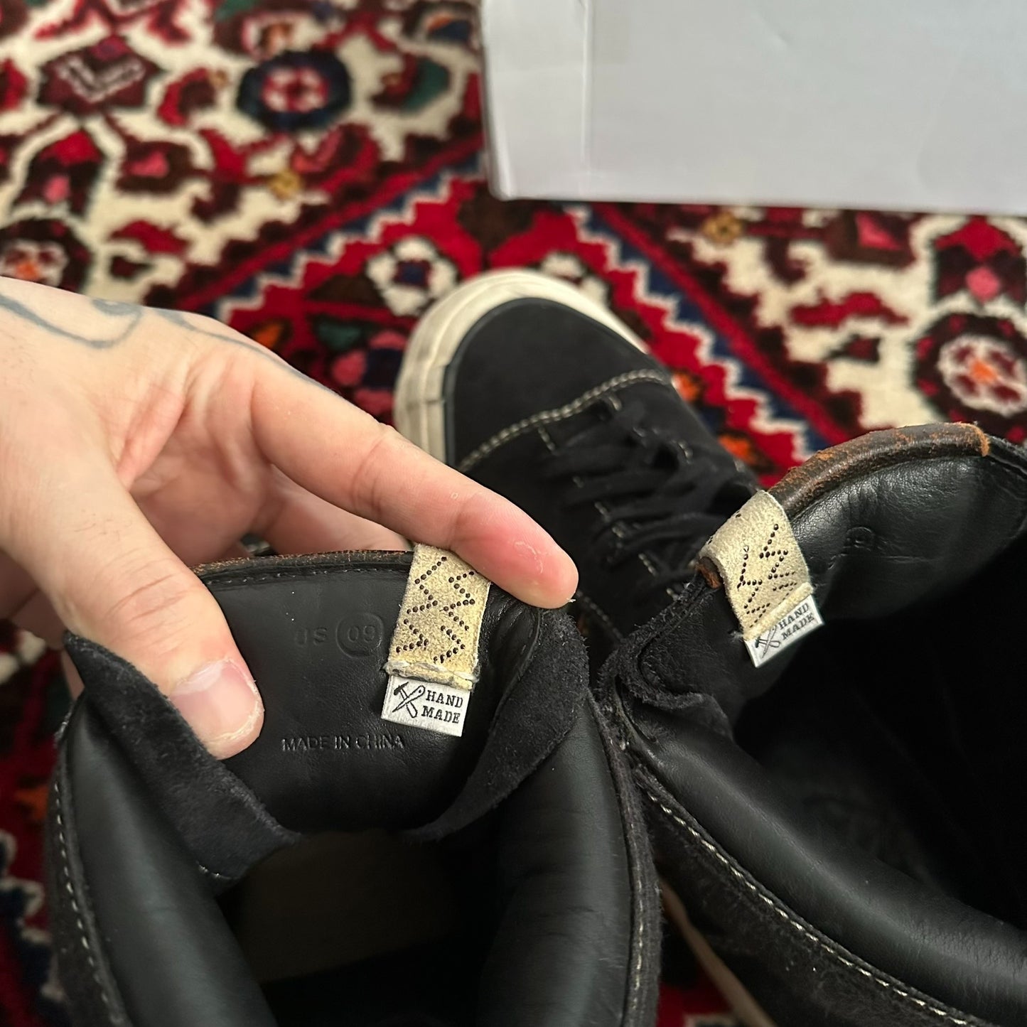 visvim zephyr hi g.patten canvas shoes