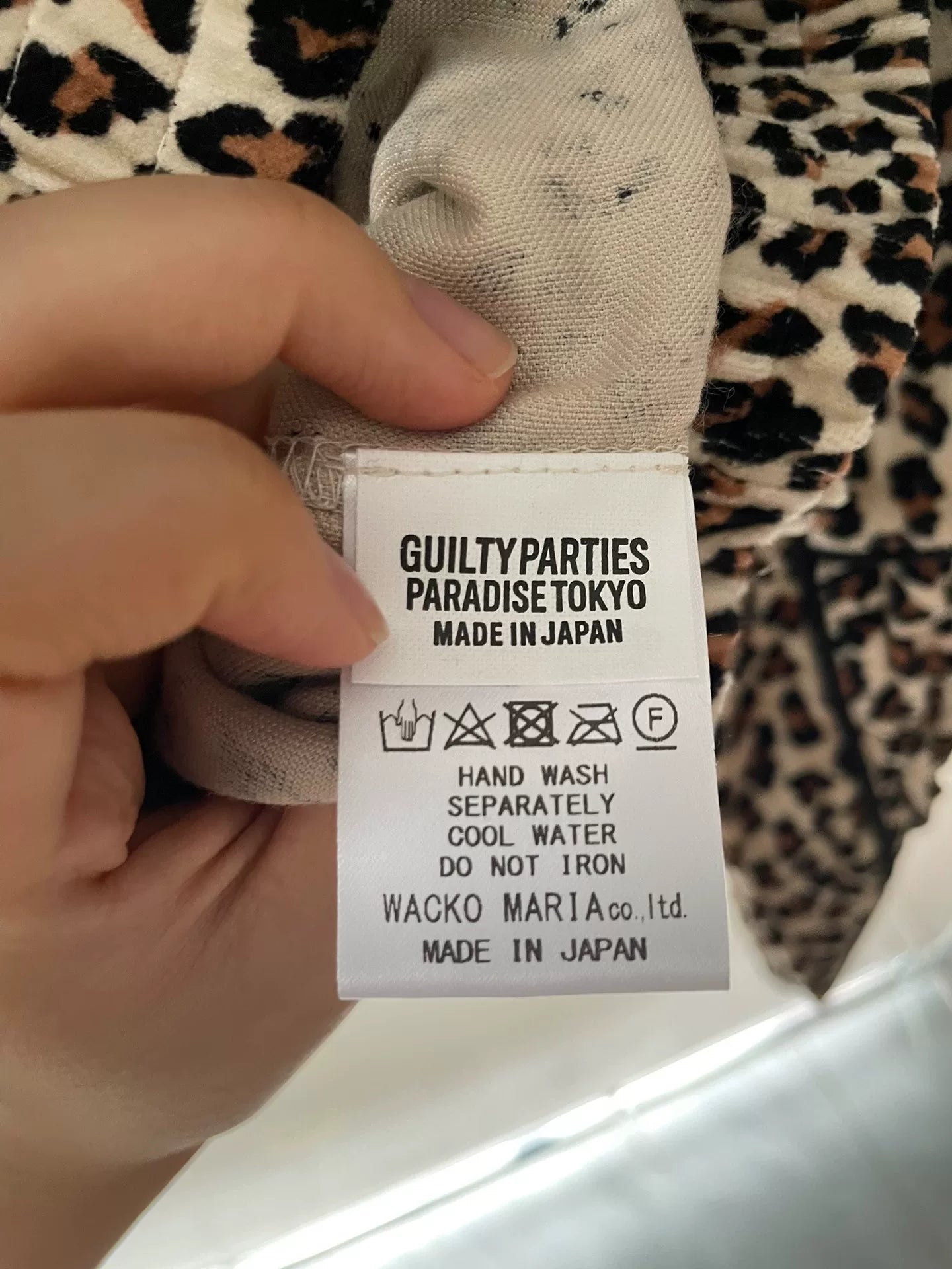 Wacko Maria Leopard Velvet Track Jacket