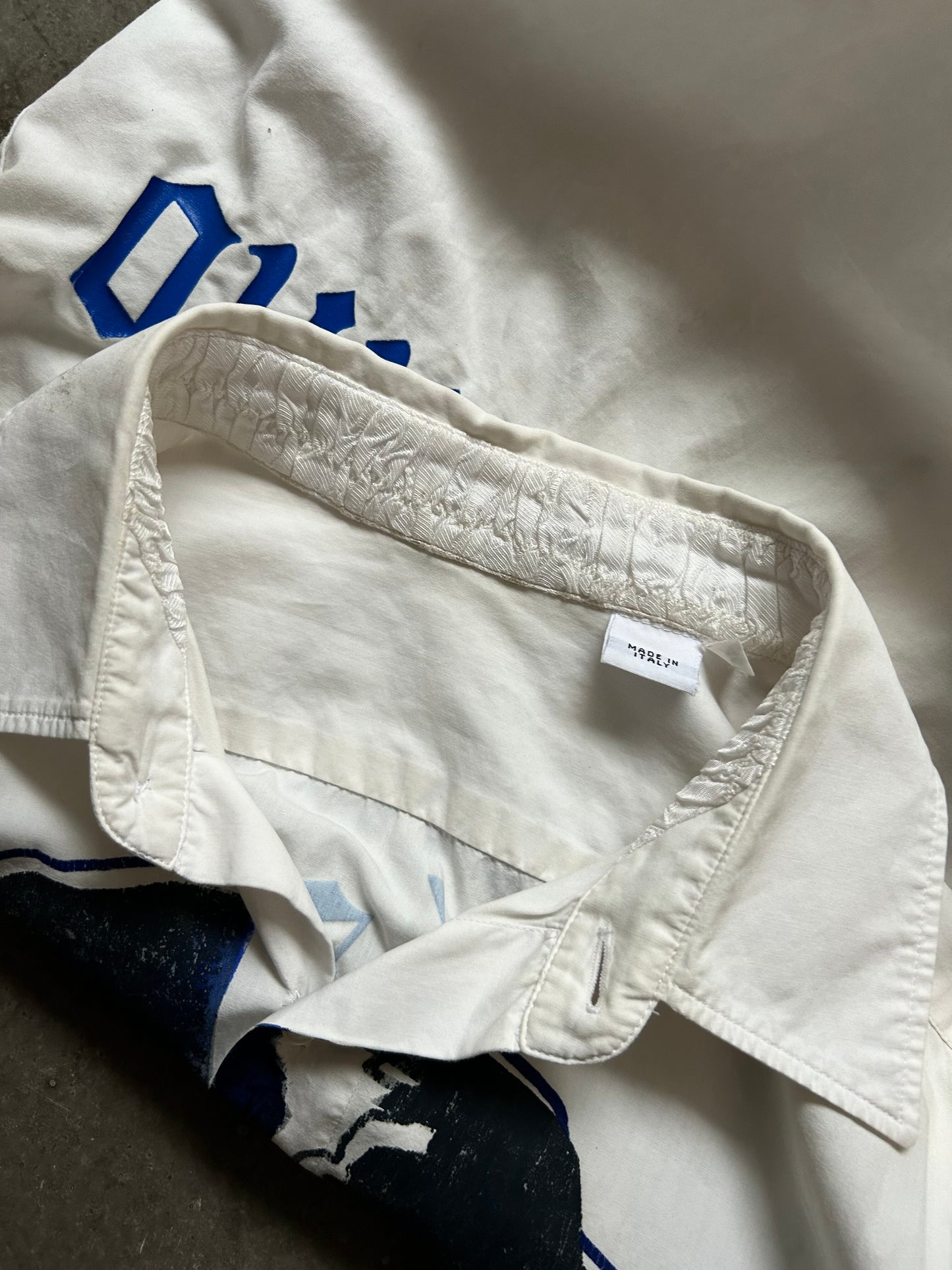 john galliano pirate print button-up shirt