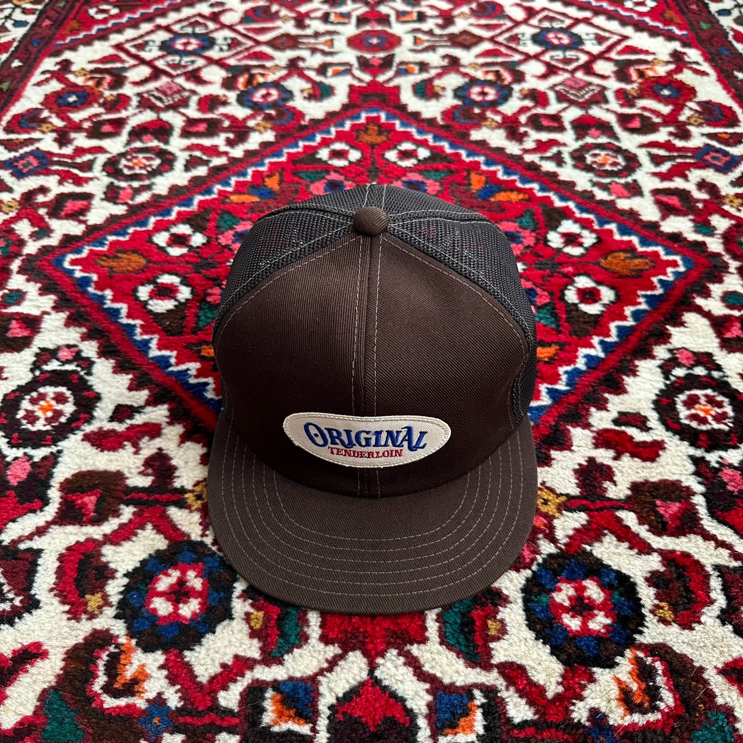 tenderloin trucker cap with oval logo