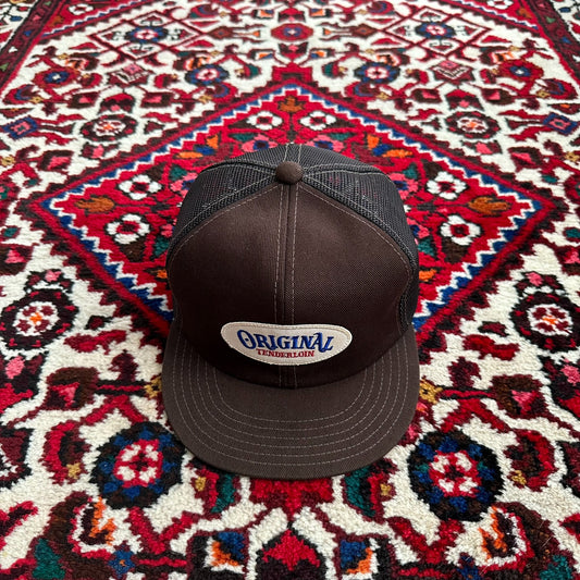 tenderloin trucker cap with oval logo