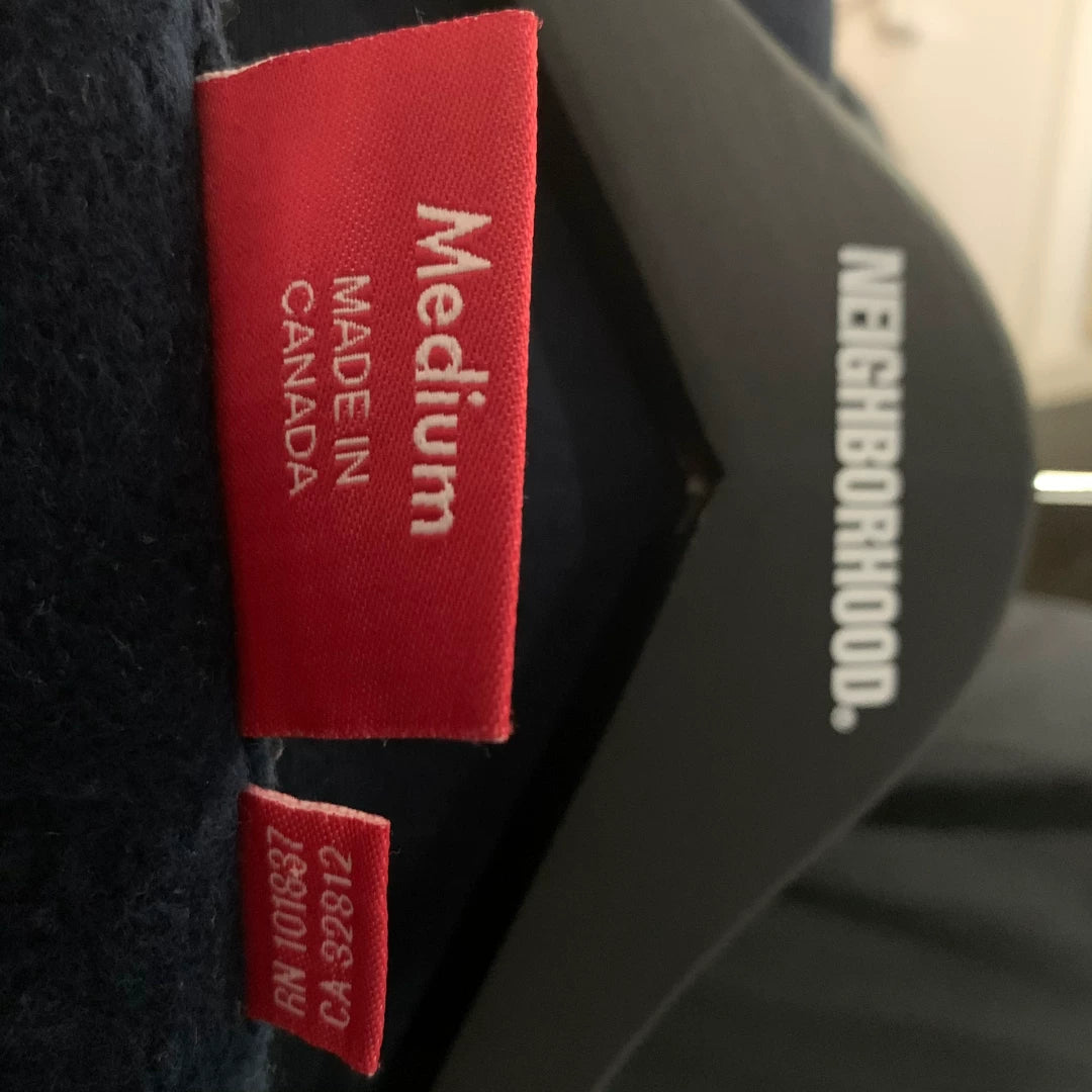 supreme sweatshirt navy blue size M