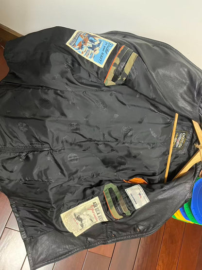 Cockpit US Navy 740 Black Goatskin Jacket