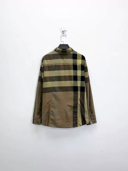 burberry classic check long sleeve shirt jacket