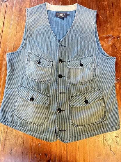 RRL Striped Vest Size S