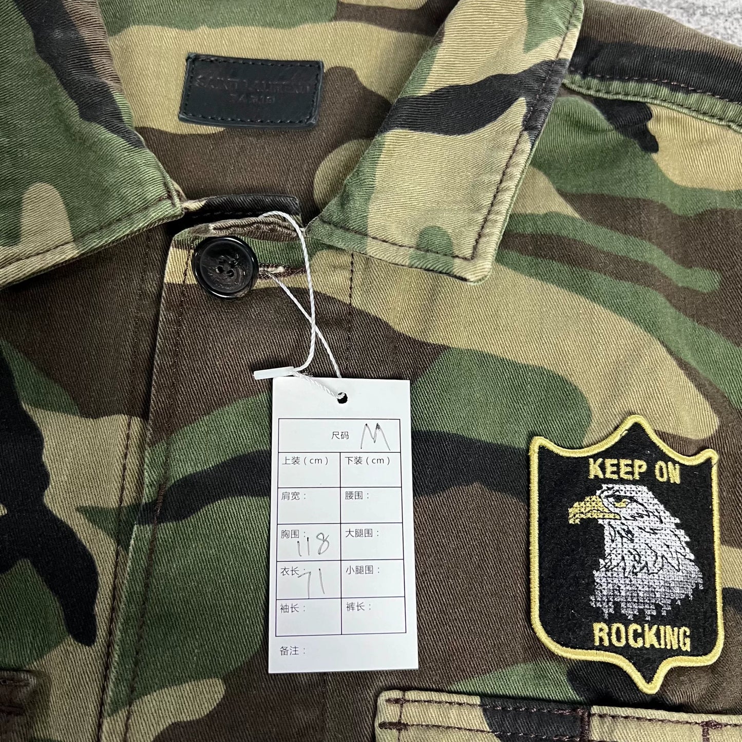 Saint Laurent Camouflage Utility Jacket