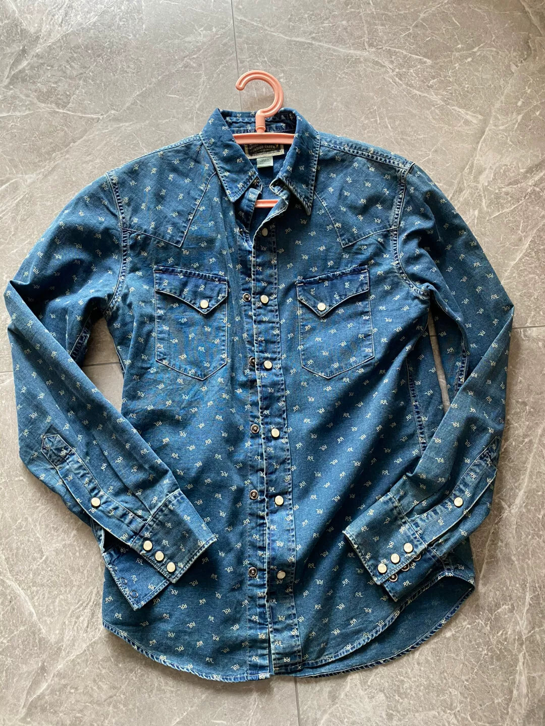 RRL Blue Dye Long Sleeve Shirt