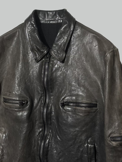 Yohji Yamamoto Backlash Leather Jacket