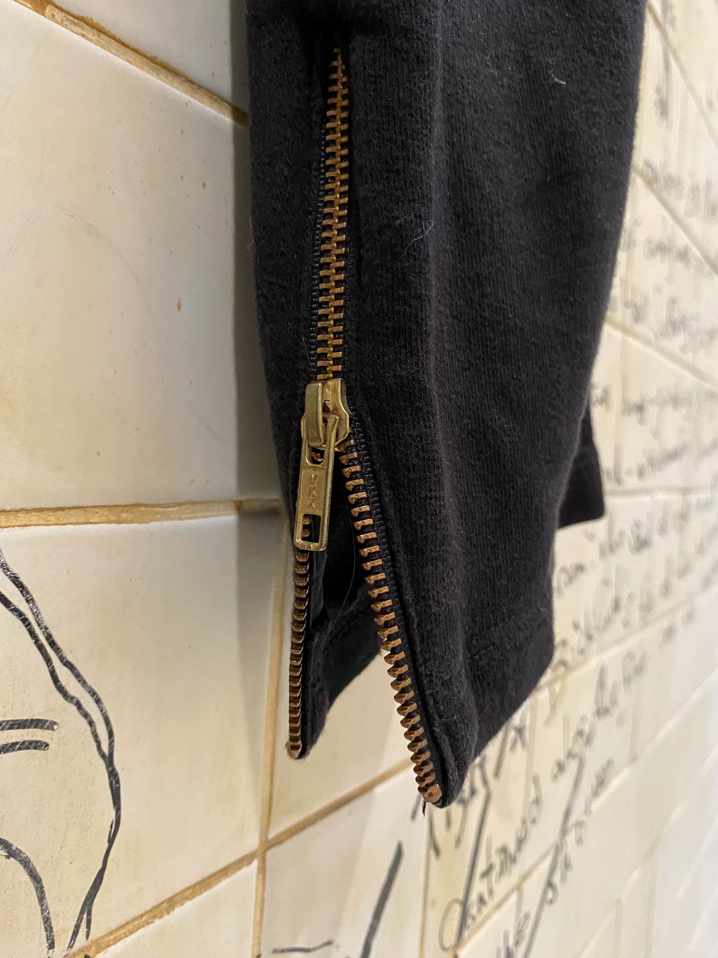Greg Lauren Black Gold Stripe Sweatpants