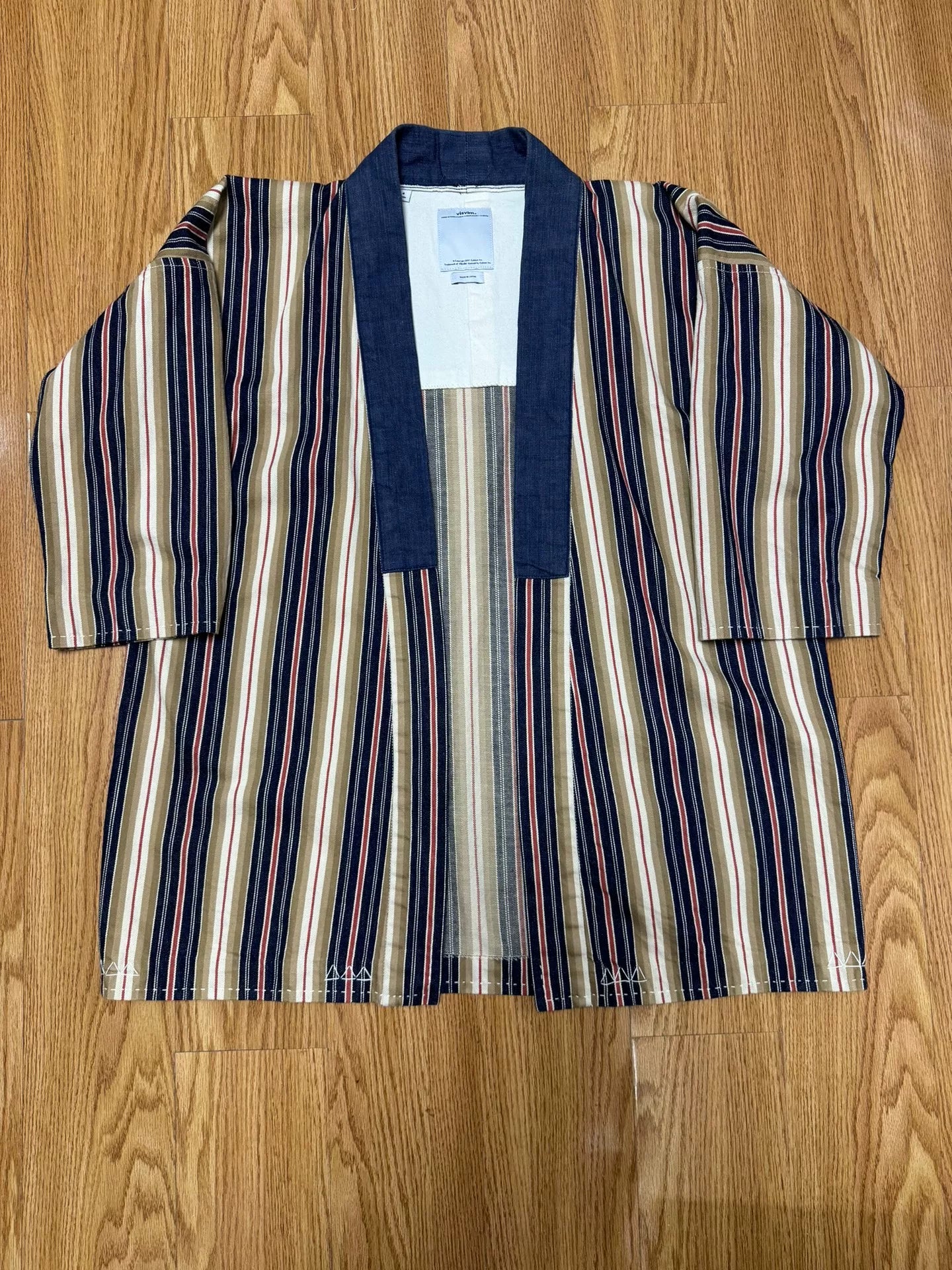 visvim sanjuro kimono jacket in khaki