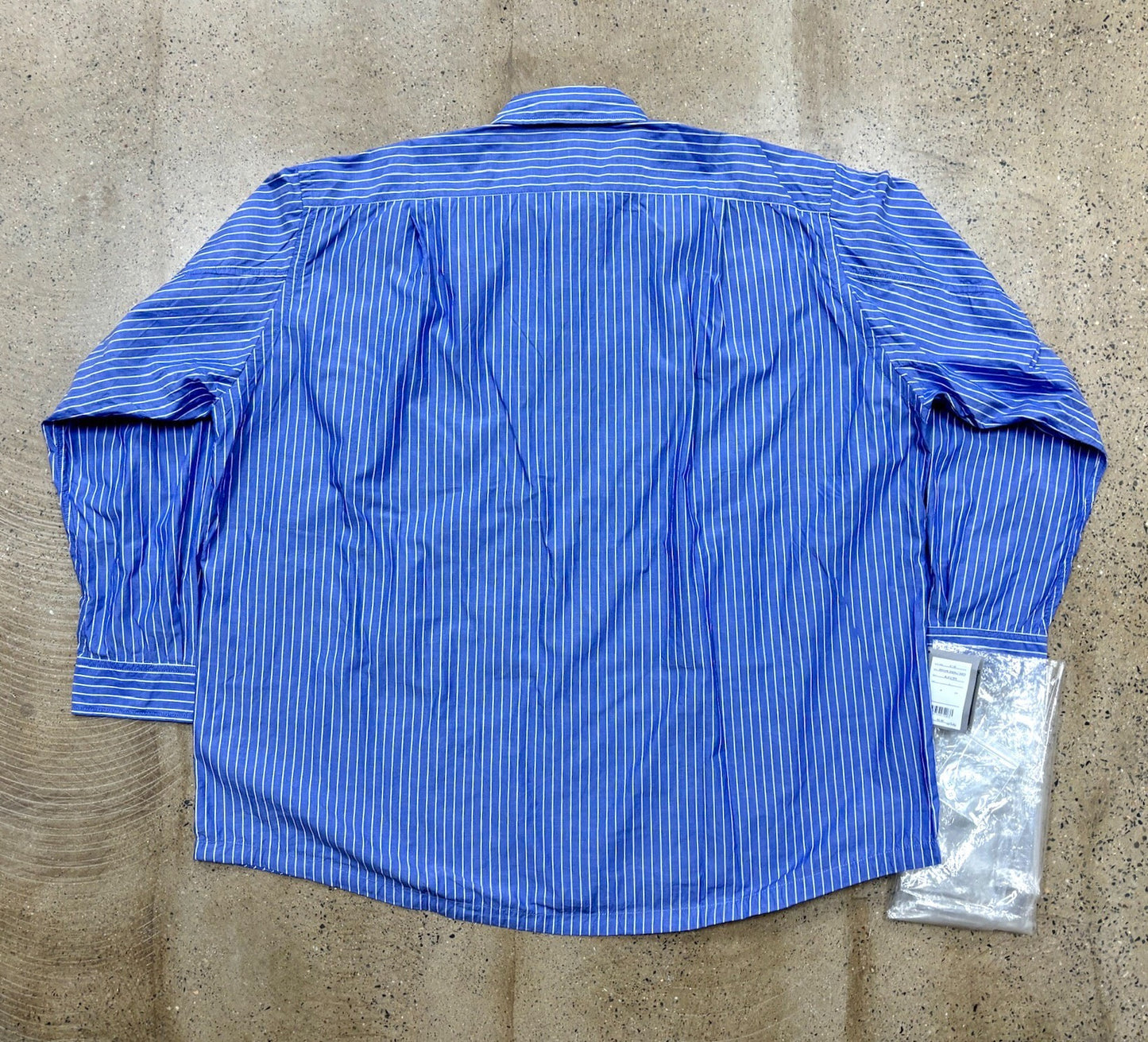 Blue Stripe Oversized Amekaji Shirt