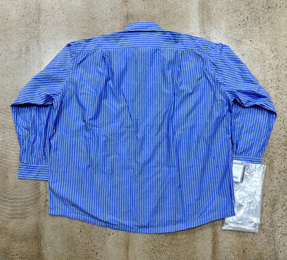 Blue Stripe Oversized Amekaji Shirt