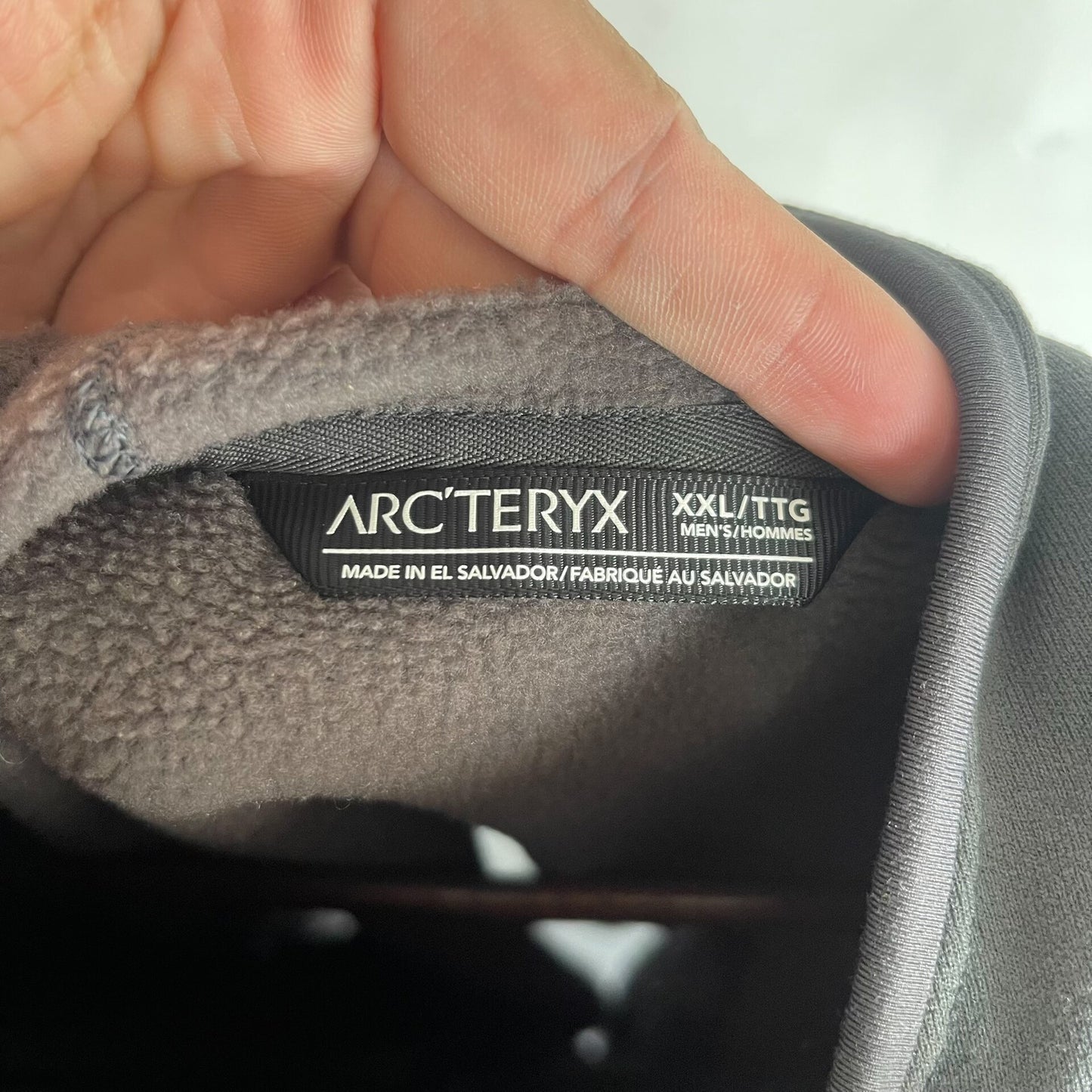 Arcteryx Men's Gray Fleece Jacket XXL