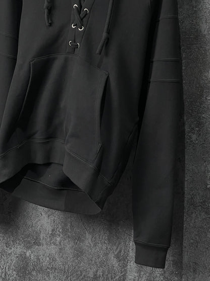 Saint Laurent Black Cotton Hoodie