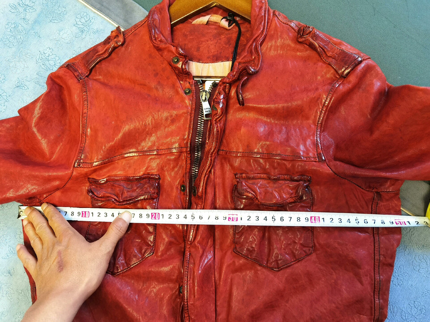 Giorgio Brato Dark Red Vintage Leather Jacket