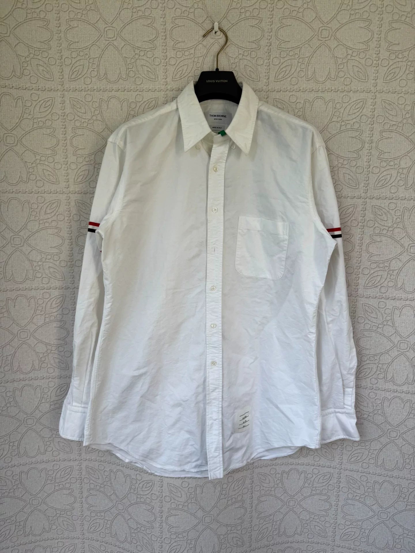 thom browne long sleeve shirt with double stripes