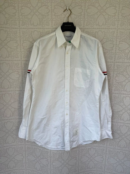 thom browne long sleeve shirt with double stripes