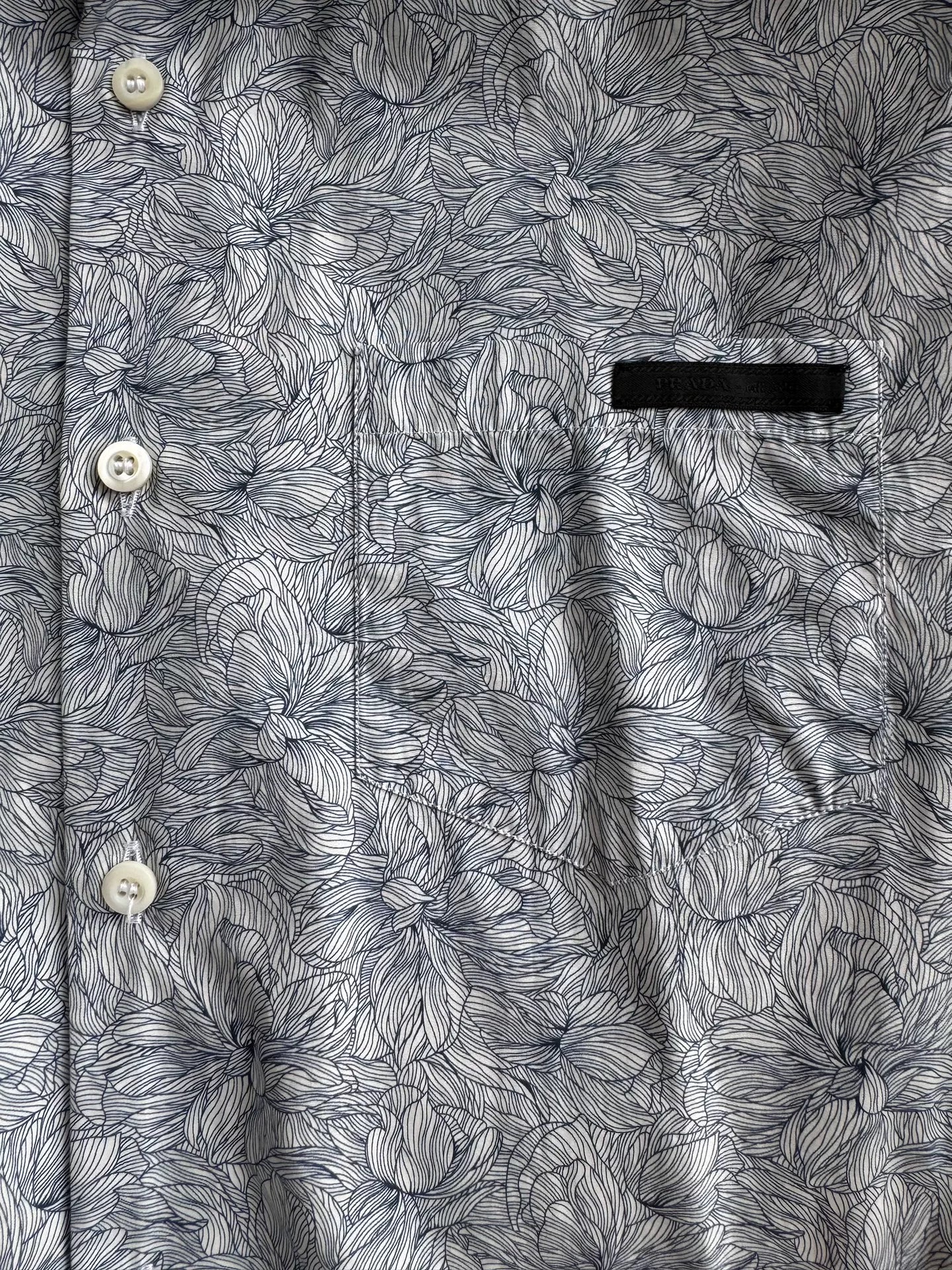 Prada SS20 Floral Short Sleeve Shirt