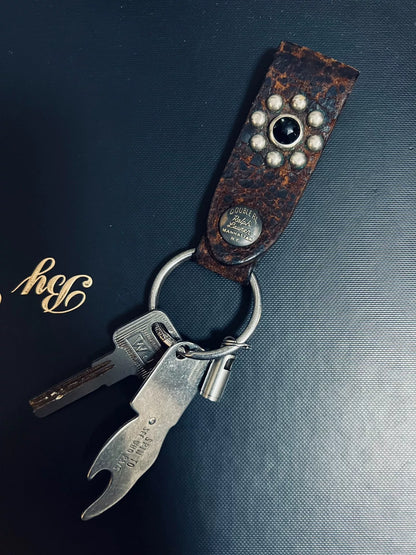 RRL Double RL Vintage Leather Keychain