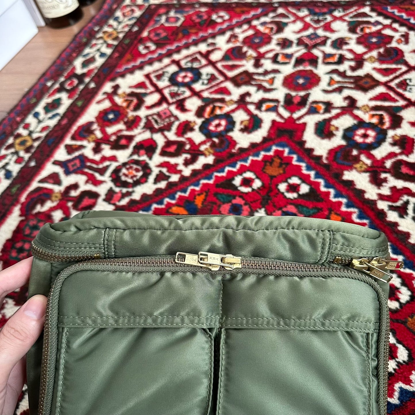 porter tanker camera bag in green