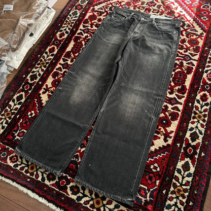 Neighborhood 24AW Washed Wide Jeans Black