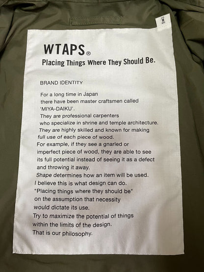 wtaps parasmock jacket with hood and pockets