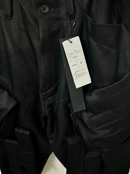 Julius_7 Utility Pants in Black