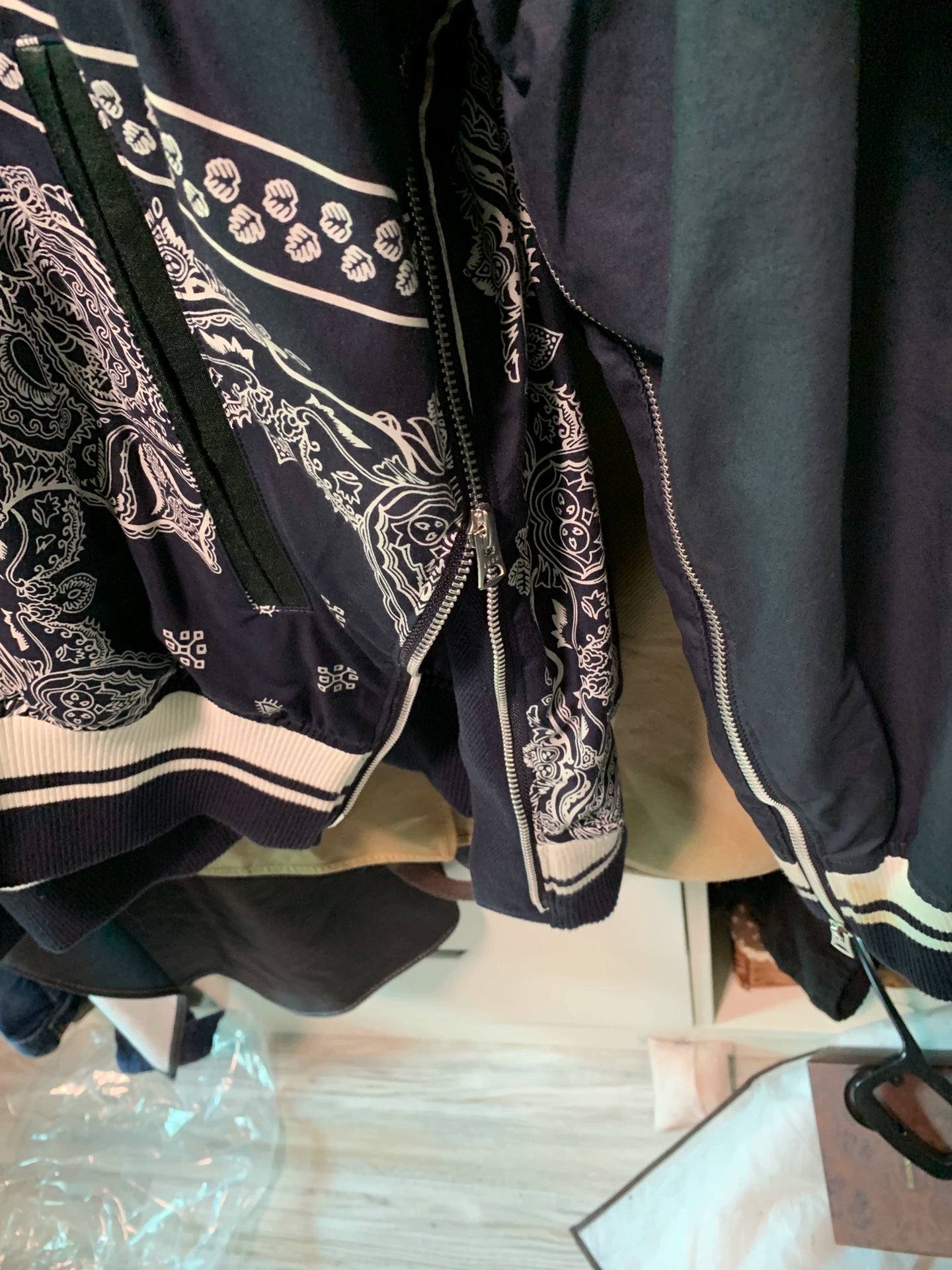 sacai drwoo collaboration jacket size 2