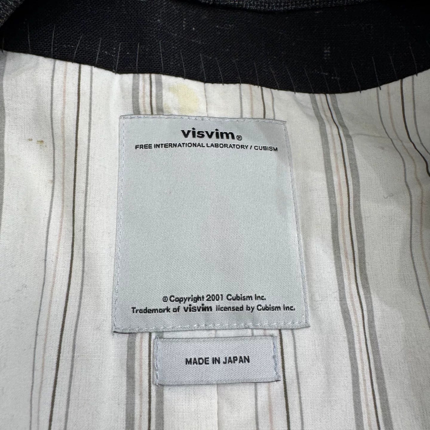 VISVIM Dark Gray Wool Robe Coat
