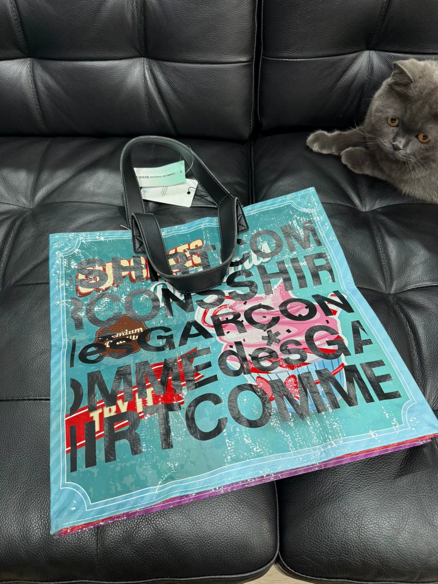 Comme des Garçons Cowhide Snake Skin Bag
