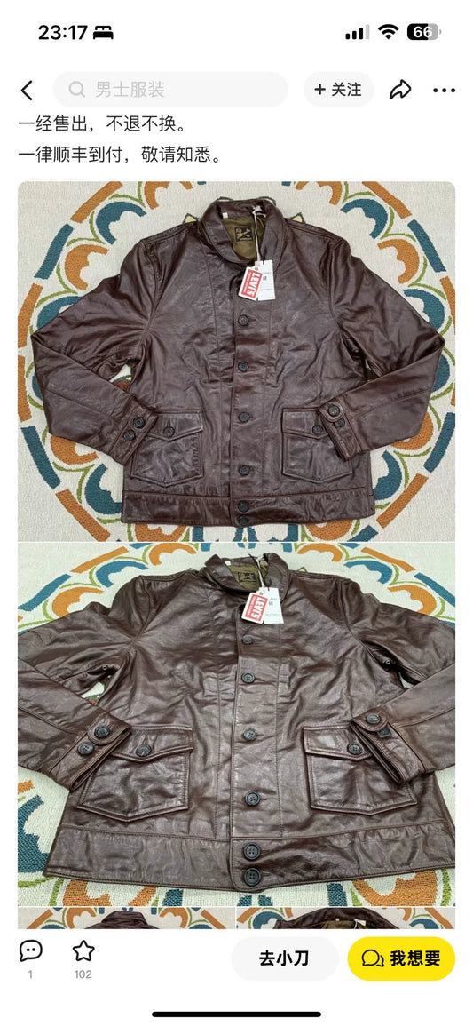 levi's leather jacket lvc einstein style