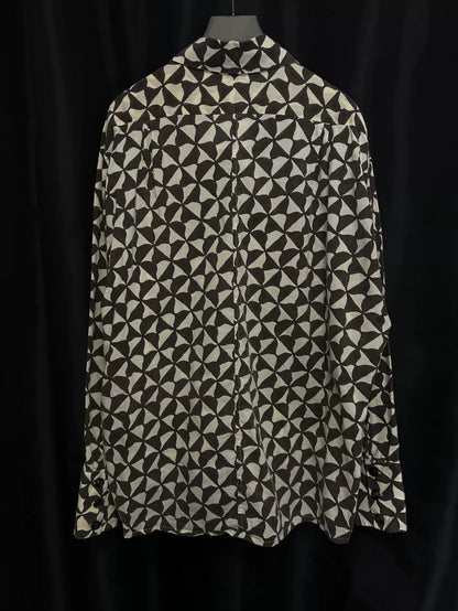 limited edition black and white hand-drawn shirt