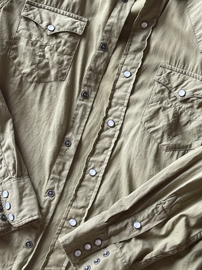 RRL Slim Fit Twill Western Shirt